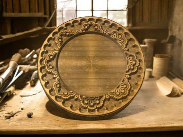 Mandalastempel aus Hartholz